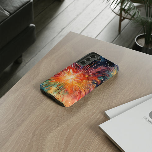 Summer Fireworks in Watercolor - Impact Resistant Phone Case